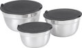 Miska MagicHome, nerez, s vekom, sada 3 ks, 14-16-18 cm