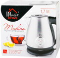 Kanvica MagicHome Madira 1,7 l, rýchlovarná, šedá, s teplomerom