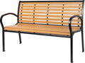 Záhradná lavička KIMBRA, 120x41x82 cm, oceľ/plast