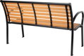 Záhradná lavička KIMBRA, 120x41x82 cm, oceľ/plast