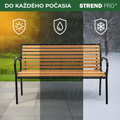 Záhradná lavička KIMBRA, 120x41x82 cm, oceľ/plast 8 detail