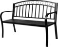 Lavička PEGI, záhradná so stolčekom, kovová 127x53x84 cm
