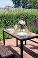 Set GARDIVA záhradný, stôl 118x58x75,5 cm, 2x lavička 108x25x45 cm