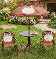 Set LEQ MELISENDA Mono, opica, slnečník 105 cm, stôl 50 cm, 2 stoličky. detský