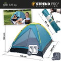 Stan Strend Pro, turistický, pre 2 osoby, zelený, 205x150x100 cm