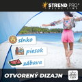 Stan Strend Pro, rozkladací, plážový, modrý, 190x120x90 cm