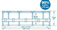 Bestway 50076 Steel Pro MAX, 366x76 cm, filter 8 detail