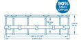 Bestway 56709 Steel Pro MAX Deluxe 366x100 cm, bazén ratanový vzor