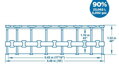 Bestway Steel Pro MAX 56462 Bazén, filter, pumpa, rebrík, plachta, 5,49x1,22 m 5 detail