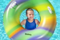 Kruh Bestway® 36352, Rainbow Swim, koleso, detský, nafukovací, do vody, 1,19 m, 11, náradie