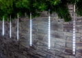 Vianočné osvetlenie reťaz Icicle, 240 LED, studená biela, vodopádový efekt, 2,5 m, exteriér