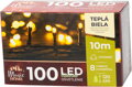 Vianočné osvetlenie reťaz Serpens, 100 LED, teplá biela, 10 m, exteriér
