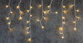 Vianočné osvetlenie reťaz Icicle, 200 LED, teplá biela, cencúľová, 5 m, exteriér