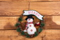 Veniec na dvere MagicHome so snehuliakom, 37 cm 2 detail