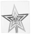 Ozdoba MagicHome Vianoce, 1 ks, 19,5 cm, hviezda, strieborná, na vianočný stromček 2 detail