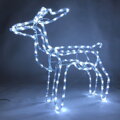 Vianočná dekorácia Sob, 144 LED studená biela, 230V, 50 Hz, exteriér, 59x27,5x64 cm