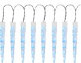 Vianočné osvetlenie reťaz Icicle, 65 LED, ľadovo modrá, 2,7 m, exteriér