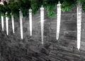 Vianočné osvetlenie Icicle, 352 LED, studená biela, vodopádový efekt
