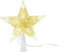 Hviezda MagicHome Vianoce, 10× LED, zlatá, 15,5×19 cm, interiér