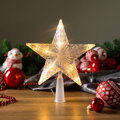 Hviezda MagicHome Vianoce, 10× LED, zlatá, 15,5×19 cm, interiér 1 detail