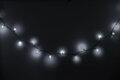 Vianočné osvetlenie reťaz Cherry Balls, 100× LED, studená biela, 9,9 m, exteriér