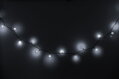 Vianočné osvetlenie reťaz Cherry Balls, 100× LED, studená biela, 9,9 m, exteriér 1 detail