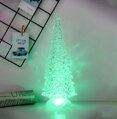 Vianočná dekorácia Stromček, LED, meniaca farby, PE, 3xAAA, interiér, 10,50x30 cm
