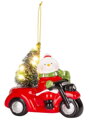 Vianočná dekorácia Snehuliak v aute, LED, terakota, 12,5x6x11,8 cm, 3, náradie