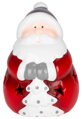 Vianočná dekorácia Santa, LED, terakota, 12,5 cm