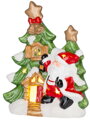 Vianočná dekorácia Stromček so santom, LED, terakota, 27,3x11x34 cm, 3, náradie
