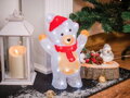 Vianočná dekorácia Medveď, 30 LED, studená biela, akryl, IP44, exteriér, 19x11,5x30 cm, 3, náradie