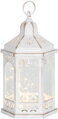 Vianočný lampáš Morocco, 30 mLED, čierny, časovač, 32 cm