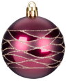 Vianočné gule na stromček 9 ks, bordové, matné, s dekoráciou, 6 cm, 3, náradie
