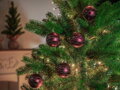Vianočné gule na stromček 9 ks, bordové, matné, s dekoráciou, 6 cm, 6, náradie