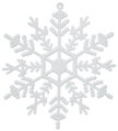 Vianočné ozdoby na stromček 6 ks, snehová vločka, biela, na vianočný stromček, 12 cm, 3, náradie