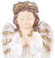 Dekorácia MagicHome, Anjel modliaci, LED, polyresin, na hrob, 11,5x7,5x15,5 cm, 6, náradie