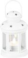 Lampáš MagicHome biely, LED sviečka, teplá biela, 10x15/20 cm