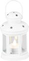 Lampáš MagicHome biely, LED sviečka, teplá biela, 10x15/20 cm