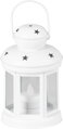 Lampáš MagicHome biely, LED sviečka, teplá biela, 10x15/20 cm