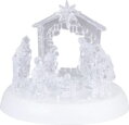 Dekorácia MagicHome Vianoce, betlehem, 7x LED, 3xAAA, akryl, 19,5x14x17,5 cm 1 detail