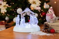 Dekorácia MagicHome Vianoce, betlehem, 7x LED, 3xAAA, akryl, 19,5x14x17,5 cm 2 detail