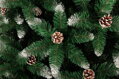 Vianočný stromček Albero, jedľa, zasnežené konce, so šiškami, 180 cm 1 detail