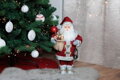 Vianočná dekorácia Santa s lampášom, červený, 46 cm