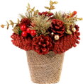  Ikebana MagicHome, prírodná, červená, 17x17 cm