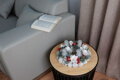 Adventný veniec MagicHome, prírodný, biely, 30 cm