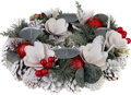Adventný veniec MagicHome, prírodný, biely, 30 cm