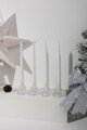 Biele špirálové sviečky MagicHome, 25 cm, balenie 4 ks