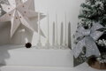 Biele špirálové sviečky MagicHome, 25 cm, balenie 4 ks