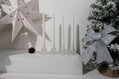 Biele špirálové sviečky MagicHome, 25 cm, balenie 4 ks