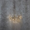 Dekorácia MagicHome Vianoce, ohňostroj, 72 LED teplá biela, jednoduché svietenie, závesná, zlatá, 25 cm